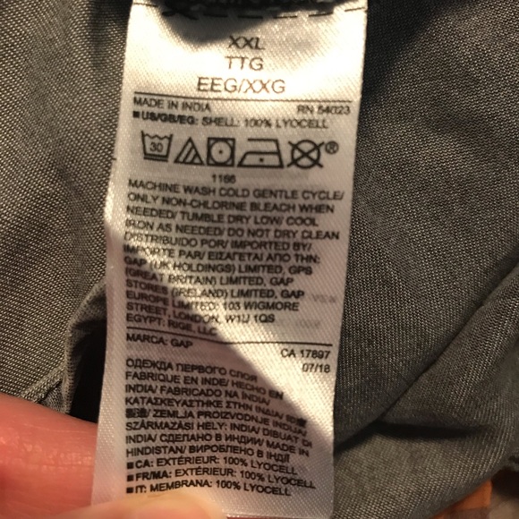 NWT Gap Grey Bell Sleeve Blouse - Picture 12 of 12